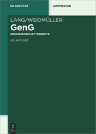 GenG Genossenschaftsgesetz