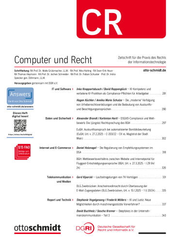  Computer und Recht (CR)