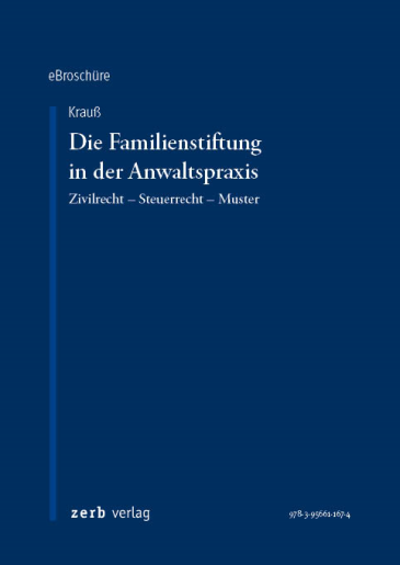  Die gemeinnützige Stiftung in der Anwaltspraxis