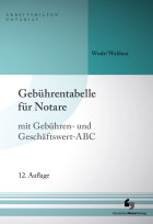 Gebührentabelle für Notare