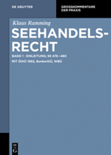  Seehandelsrecht, Band 1
