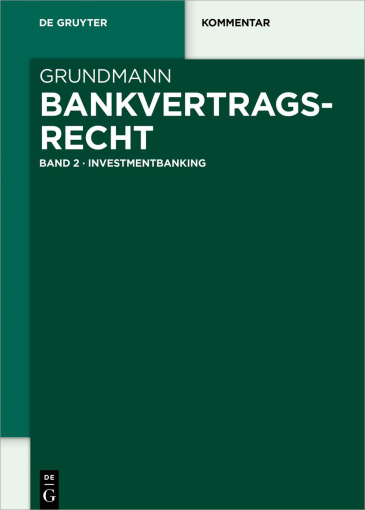  Bankvertragsrecht Band 2