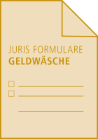 juris Formulare Geldwäsche