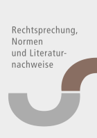 Rechtsprechung, Normen und Literaturnachweise Baurecht