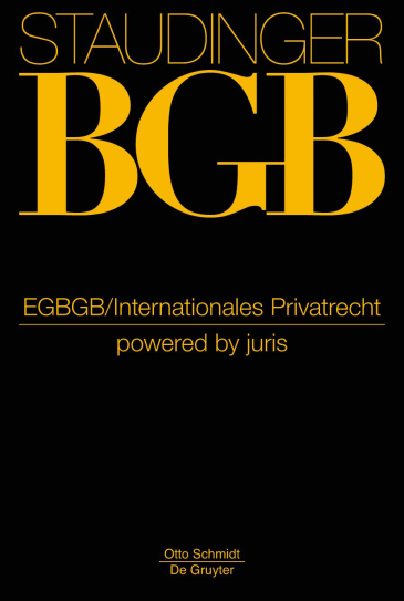  STAUDINGER Online powered by juris, EGBGB/Internationales Privatrecht