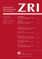 Zeitschrift für Restrukturierung und Insolvenz (ZRI)